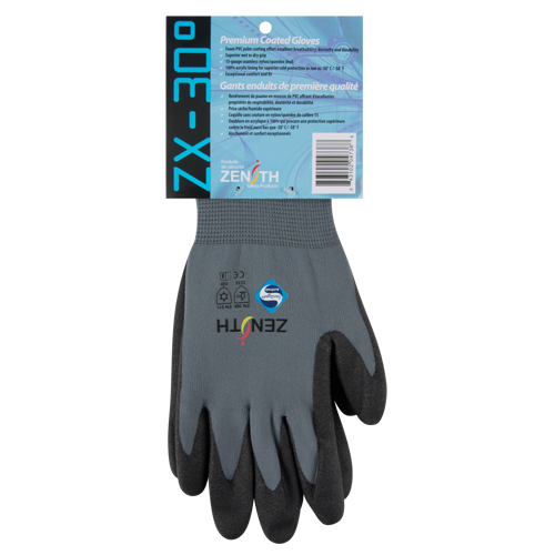 HS様 ZX-30° Premium Coated Gloves, 9/Large, PVC Coating, 15 Gauge