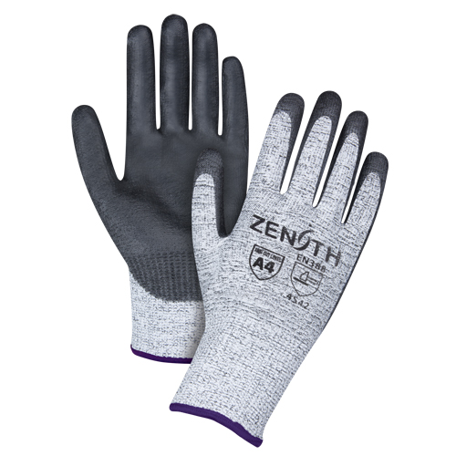 Seamless Stretch Cut-Resistant Gloves, Size 6/X-Small, 13 Gauge, Polyurethane Coated, HPPE Shell, ANSI/ISEA 105 Level 4/EN 388 Level 5