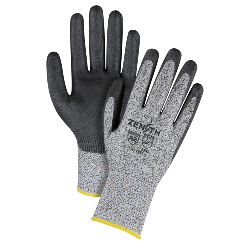 Seamless Stretch Cut-Resistant Gloves, Size Small/7, 13 Gauge, Polyurethane Coated, HPPE Shell, ANSI/ISEA 105 Level 2/EN 388 Level 3