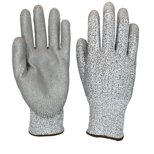Coated Gloves, Size 6/X-Small, 13 Gauge, Polyurethane Coated, HPPE Shell, ASTM ANSI Level A3/EN 388 Level 3/EN 388 Level D
