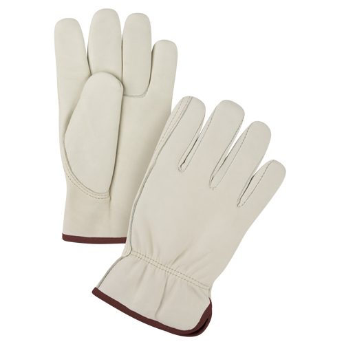 Premium Winter-Lined Driver's Gloves, Large, Grain Cowhide Palm, Fleece Inner Lining - Drivers Gloves - SFV197