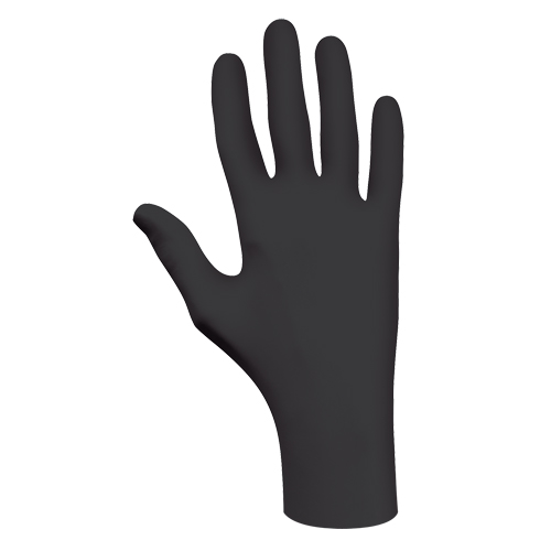 6112PF Biodegradable Gloves, X-Small, Nitrile, 4-mil, Powder-Free, Black