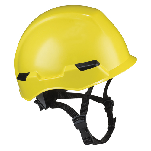 Dynamic™ Rocky™ Industrial Climbing Helmet, Non-Vented, Ratchet, Yellow - Safety Helmets - SFY729