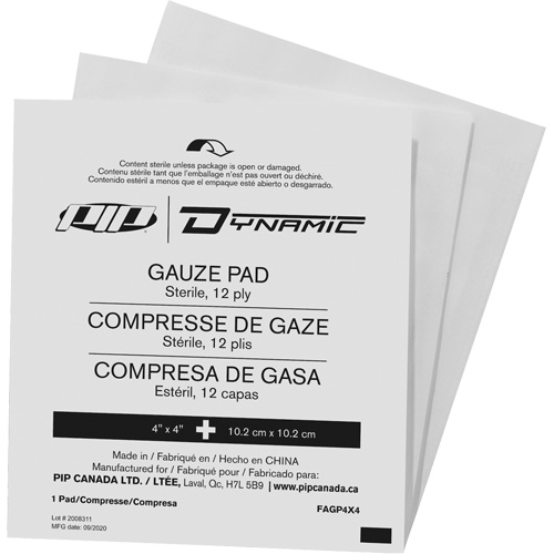 Dynamic™ Gauze, Pad, 4" L x 4" W, Sterile, Medical Device Class 1