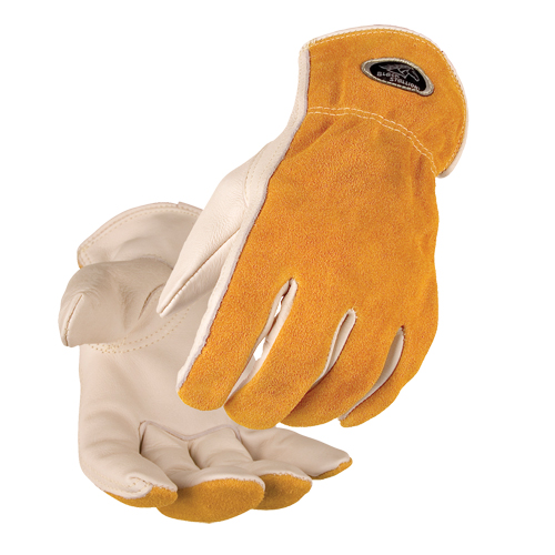 Driver's Gloves, Large, Grain Cowhide Palm - Drivers Gloves - SGC067