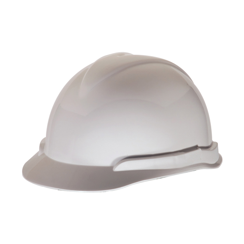 Super-V® Hard Hat, Ratchet Suspension, White