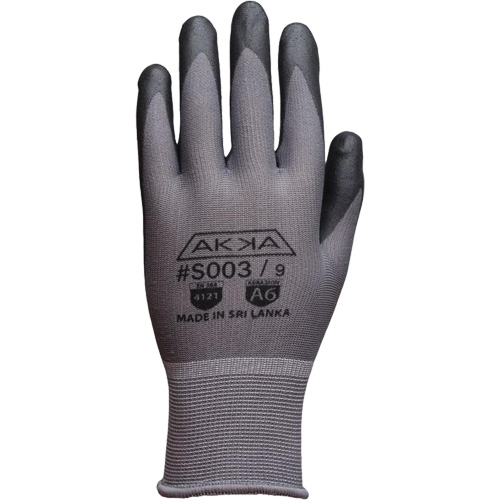 Akka Precision Gloves, 11/2X-Large, Foam Nitrile Coating, 13 Gauge, Nylon Shell