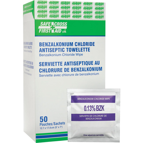 Benzalkonium Chloride Wipes, Towelette, Antiseptic