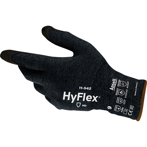 HyFlex® 11-542 Lightweight Cut Resistant Gloves, Size 6/X-Small, 13 Gauge, Foam Nitrile Coated, Intercept™ Shell, ASTM ANSI Level A7