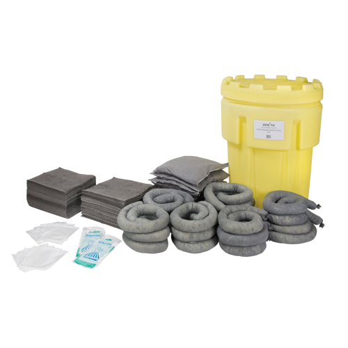 Spill Kit, Universal, Salvage Drum, 95 US gal. Absorbancy