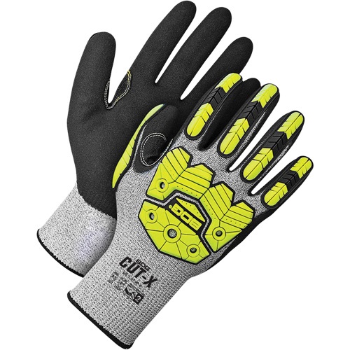 Coated Synthetic Knit Gloves, Size 6/X-Small, 13 Gauge, Foam Nitrile Coated, HPPE Shell, EN 388 Level 5