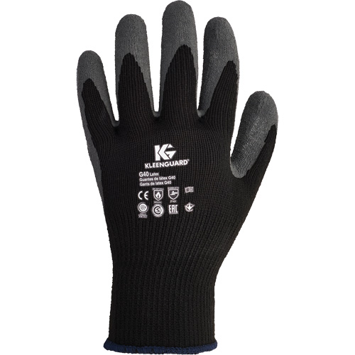 KleenGuard™ G40 Multi-Purpose Gloves, 7/Small, Rubber Latex Coating, 10 Gauge, Polyester/Cotton Shell