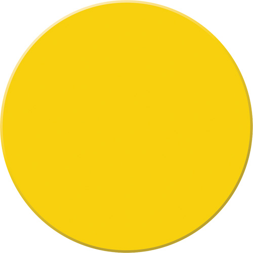 Tough-Mark™ Heavy-Duty Floor Marking, Circle, 3.5" L x 3.5" W, Yellow, Polyethylene