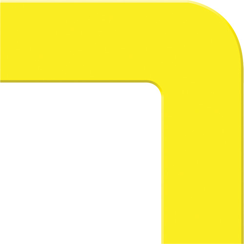 Tough-Mark™ Heavy-Duty Floor Marking, L, 6" L x 6" W, Yellow, Polyethylene