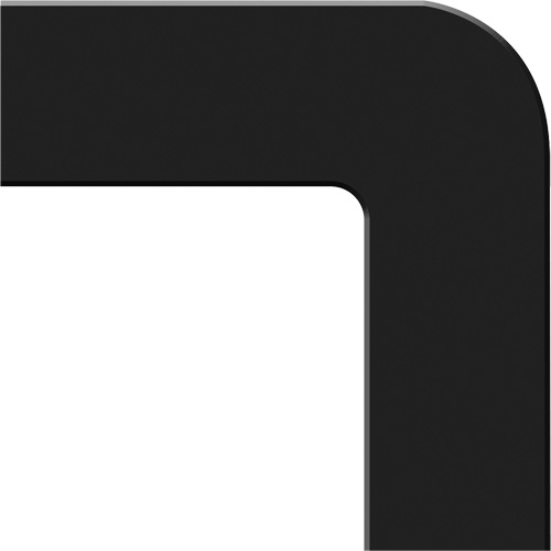 Tough-Mark™ Heavy-Duty Floor Marking, L, 6" L x 6" W, Black, Polyethylene