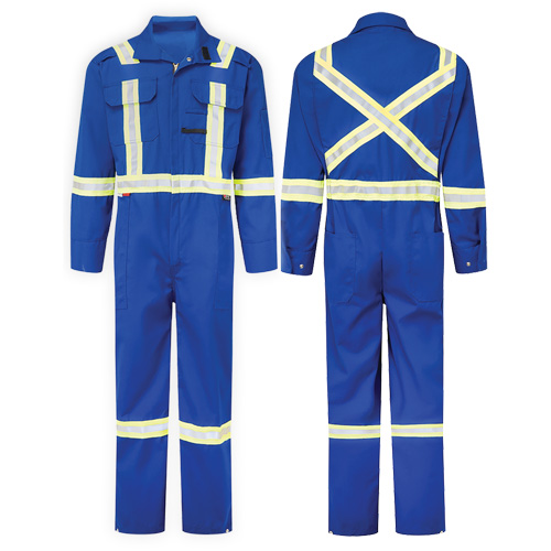 NomexEssential 6 oz. Deluxe Coveralls, Size 34, Royal Blue