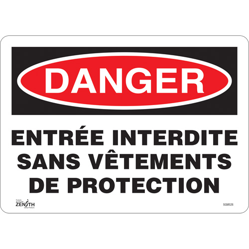 "Entrée Interdite" Sign, 10" x 14", Vinyl, French