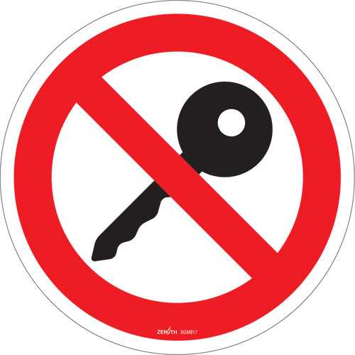 Turn Off Engine CSA Safety Sign, 12" x 12", Vinyl, Pictogram