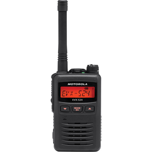 EVX-S24 Series Portable Radio, UHF Radio Band, 256 Channels, 200 000 sq. ft. Range