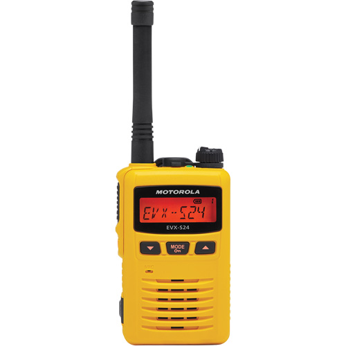 EVX-S24 Series Portable Radio, UHF Radio Band, 256 Channels, 200 000 sq. ft. Range