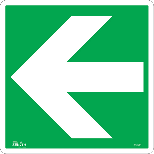 Arrow CSA Safety Sign, 12" x 12", Vinyl, Pictogram