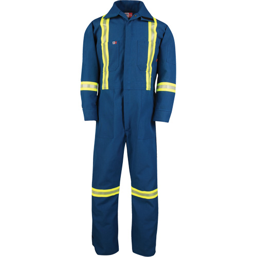 Dupont™ Nomex® IIIA Deluxe Coveralls, Size 5X-Large, Royal Blue, 6 cal/cm²