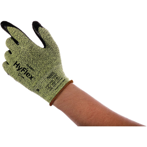 HyFlex® 11-550 Cut Resistant Gloves, Size 6, 15 Gauge, Nitrile Coated, Intercept™ Shell, ASTM ANSI Level A2