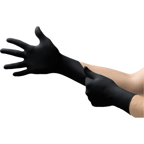 Onyx® Gloves, Small, Nitrile, 3.5-mil, Powder-Free, Black