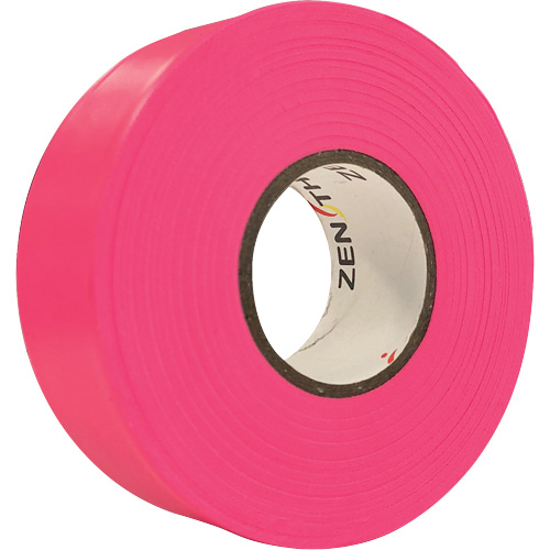 Flagging Tape, 1.1875" W x 164' L, Fluorescent Pink - Flagging Tape - SGQ807