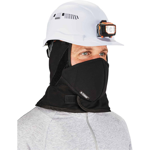 N-Ferno® Winter Hard Hat Liner with Mouthpiece, Fleece Lining, One Size, Black - Tuques & Winter Liners - SGR416