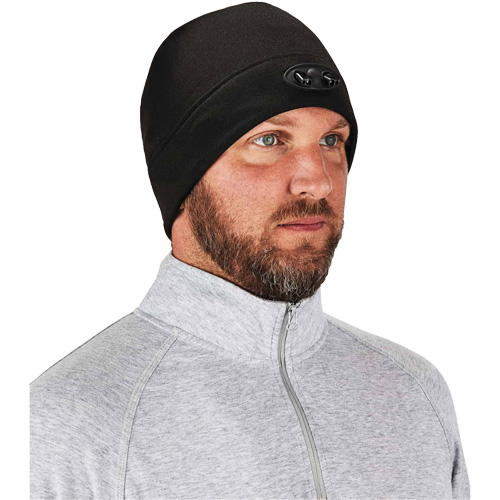 N-Ferno® Skull Cap Beanie Hat with LED Lights, One Size, Orange - Tuques & Winter Liners - SGR424