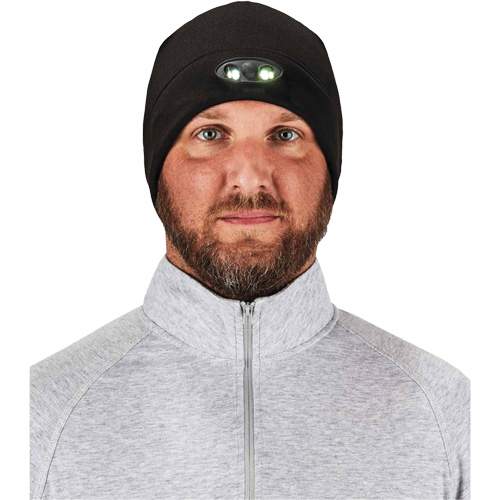 N-Ferno® Skull Cap Beanie Hat with LED Lights, One Size, Orange - Tuques & Winter Liners - SGR424