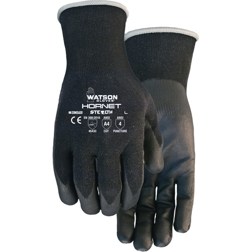 Stealth Hornet Cut Resistant Gloves, Size Small, 18 Gauge, Foam Nitrile Coated, Nylon/HPPE/Spandex/Glass Fibre Shell, ASTM ANSI Level A4/EN 388 Level 5