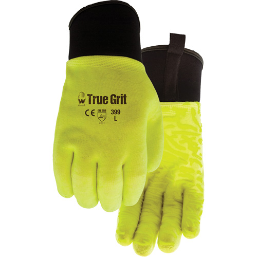 True Grit Coated Gloves, Small, Foam PVC Coating, Nylon Shell