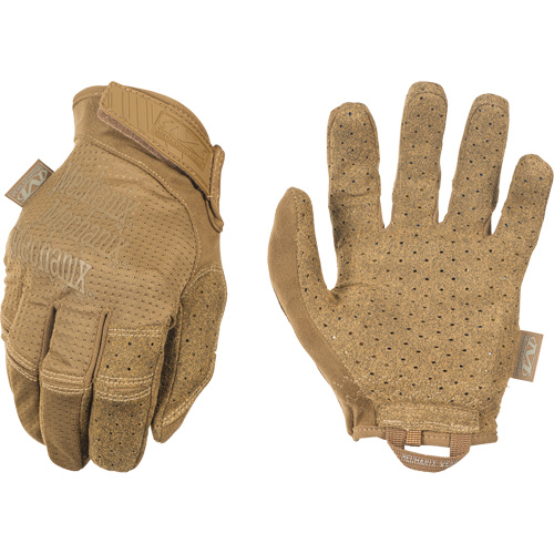 Coyote Vented Shooting Gloves, Synthetic Palm, Size Small/8