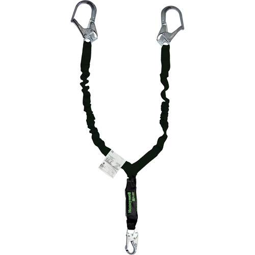 Miller Arc-Rated Shock-Absorbing Lanyard, 6', Locking Snap Hook Center, Locking Snap Hook Leg Ends, Kevlar