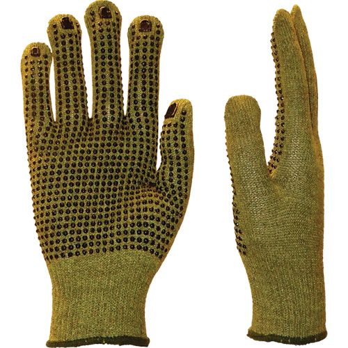 Confortpicot Cut Resistant Gloves, Size 7, 10 Gauge, PVC Coated, Aramid Shell, EN 388 Level 3