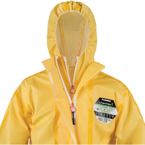 ChemMax® 1 Coveralls, Polyethylene/Polypropylene, X-Large, Yellow - Chemical Protective Coverall - SGU449