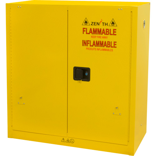 Flammable Storage Cabinet, 30 gal., 2 Door, 43" W x 44" H x 18" D - Flammable Safety Cabinet - SGU465