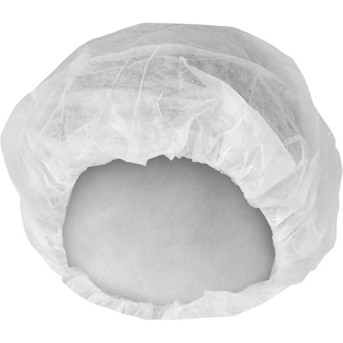 KleenGuard™ A10 Light-Duty Bouffant Caps, SMMMS, 21", White