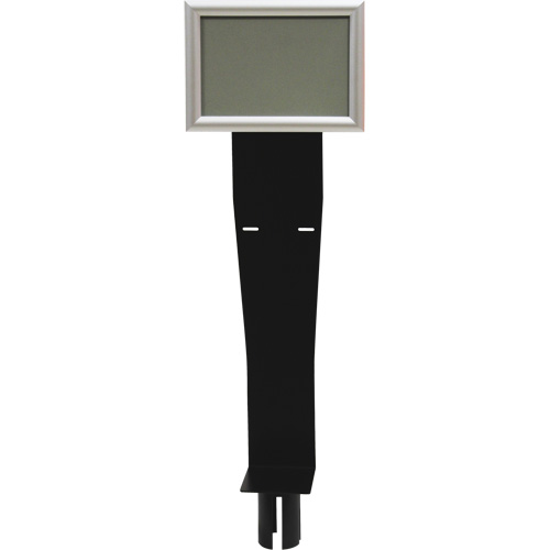 Sign & Dispenser Holder for Crowd Control Post, Black - Crowd Control Parts & Accessories - SGU791