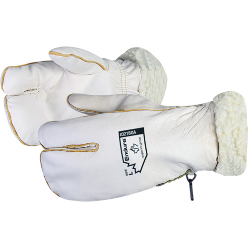 Endura® Cowgrain Winter Mitt with Acrylic-Pile Lining, Size Large, Mitt