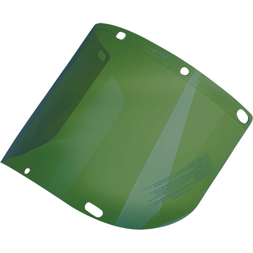 Dynamic™ Formed Faceshield, Polycarbonate, Green Tint