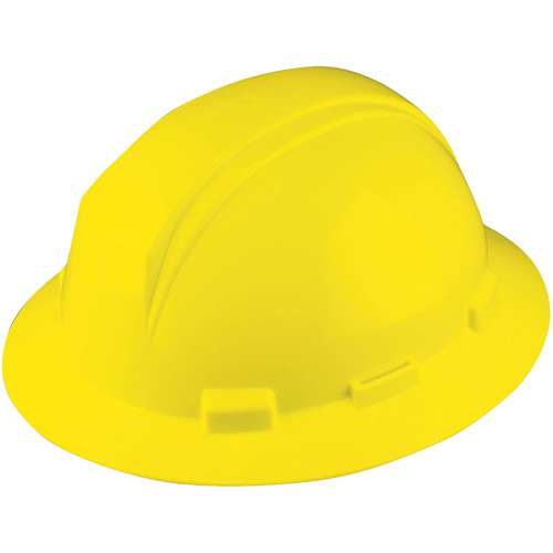 Kilimanjaro™ Full Brim Hardhat, Ratchet Suspension, High Visibility Yellow