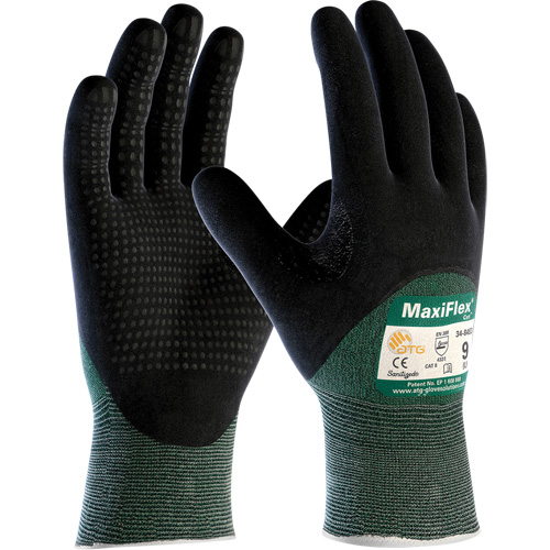 ATG MaxiFlex® Cut™ Cut Resistant Gloves, Size Small, 15 Gauge, Foam Nitrile Coated, HPPE Shell, ASTM ANSI Level A2/EN 388 Level 3/EN 388 Level B