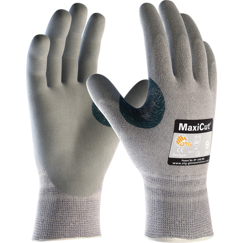 ATG MaxiCut® 5 Seamless Knit Cut Resistant Gloves, Size Small, 13 Gauge, Foam Nitrile Coated, Nylon/Dyneema® Shell, ASTM ANSI Level A4/EN 388 Level 4/EN 388 Level C