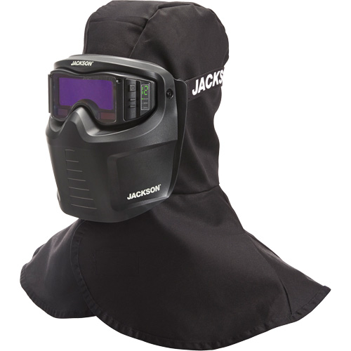 Rebel ADF Welding Mask, 3.5" L x 1.3" W View Area, 3/5-12 Shade Range, Black