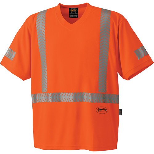 CoolPass® UV Protection Safety T-Shirt, 4X-Large, High Visibility Orange