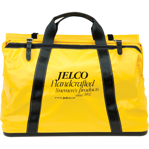 Vinyl Coated Drag Bag, Nylon, Black/Yellow