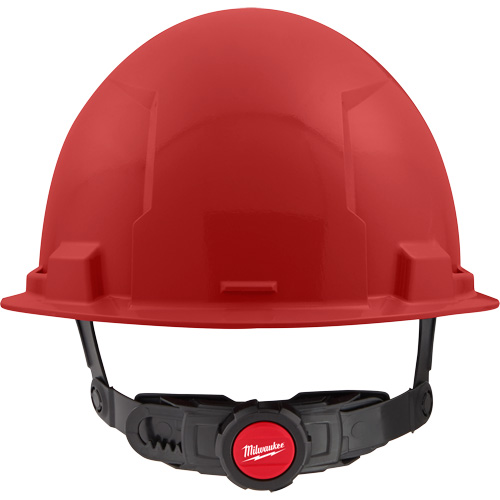 Front Brim Hardhat with 6-Point Suspension System, Ratchet Suspension, Red